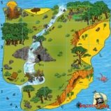 ЛогоРобот Пчелка (Bee-Bot): Коврик "Остров Сокровищ"