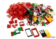 ОКНА, ДВЕРИ И ЧЕРЕПИЦА ДЛЯ КРЫШИ LEGO SYSTEM 9386 (4+)