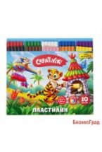 Пластилин "Creativiki", 10 цветов