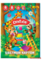 Картон цветной немелованный "Creativiki", А5, 8 листов, 8 цветов