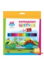 Карандаши "Динозаврики", 24 цвета