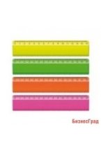 Линейка "Neon Cristal", с волнистым краем, 15 см