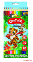 Карандаши цветные "Creativiki", шестигранные, 12 цветов