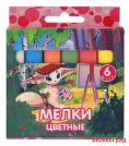 Мелки школьные "Fancy", цветные, 6 штук