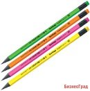 Карандаш чернографитный "Flexy Neon", HB, с ластиком