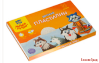 Пластилин "Енот на Аляске", 16 цветов, со стеком