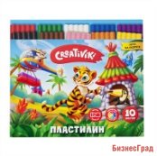 Пластилин "Creativiki", 10 цветов