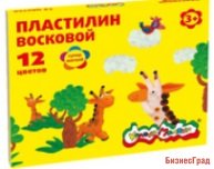 Пластилин восковой "Каляка-Маляка", 12 цветов, 180 грамм, стек