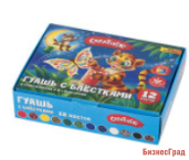 Гуашь с блестками "Creativiki", 12 цветов