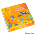 Пластилин "Енот в Черном море", 9 цветов, 108 г