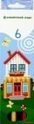 Карандаши цветные шестигранные "Карандашная деревня", 6 цветов