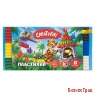 Пластилин "Creativiki", 6 цветов