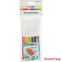 Фломастеры "Стамм", 6 цветов