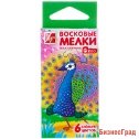 Восковые мелки "Zoo", 6 цветов