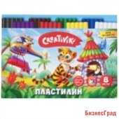 Пластилин "Creativiki", 8 цветов