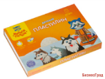 Пластилин "Енот на Аляске", 8 цветов, со стеком, 120 грамм