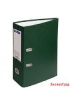 Папка-регистратор "OfficeSpace", А4+, 70 мм, бумвинил, зеленая