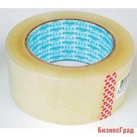 Скотч упаковочный, прозрачный, 48 мм x 100 м
