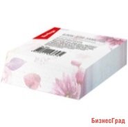 Блок для записи "Цветы", декоративный, на склейке
