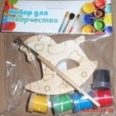 Набор под роспись с контуром "Лошадка" с красками и кисточкой