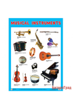 Плакаты (англ). Musical Instruments (Музыкальные инструменты)