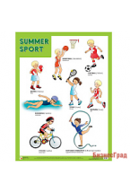 Плакаты (англ). Summer Sport (Летние виды спорта)