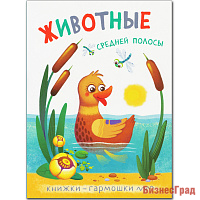 Книжки-гармошки. Животные средней полосы