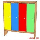 Шкаф для одежды 4-х секционный с нишей (цвет)
