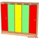 Шкаф для одежды 5-ти секционный на цоколе (цвет)