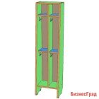 Шкаф для полотенец 2-х ярусный 2-х секционный напольный (цвет)
