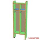 Шкаф для полотенец 2-х секционный напольный (цвет)