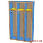 Шкаф для полотенец 3-х секционный навесной (цвет)