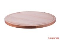 Доска разделочная, бук, Диаметр, мм 400, Высота, мм 20