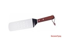 Лопатка перфорированная с деревянной ручкой 37см