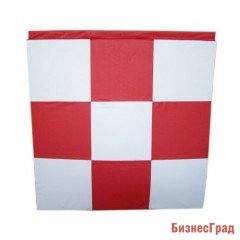 Мат настенный с креплением с одной стороны с аппликацией (шахматка)